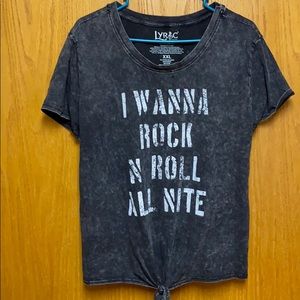 🎶Kiss rock'n roll all night band Cute Lyric t shirt  XXL 🎵 lyric like 0x
